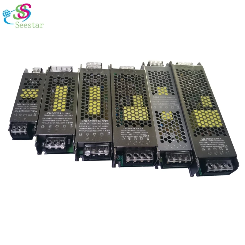 DC 24V LED Power Supply AC200-240V 100% Power With Synchronous Rectification 60W 100W 150W 200W 300W 400W Led Power Supply