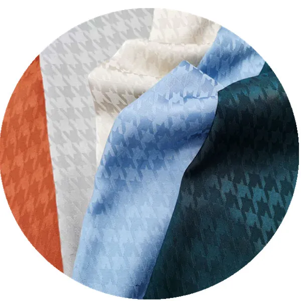Ready Bulk Houndstooth Soft Smooth Coole Jacquard Viscose/Rayon fabric