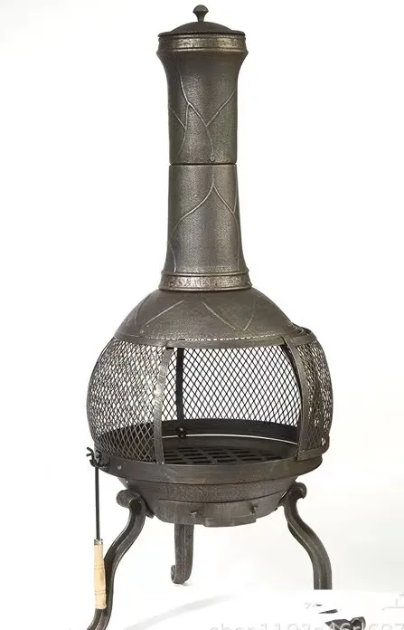 fire pit grill outdoor Furniture garden fire pit metal fireplace with grill plate