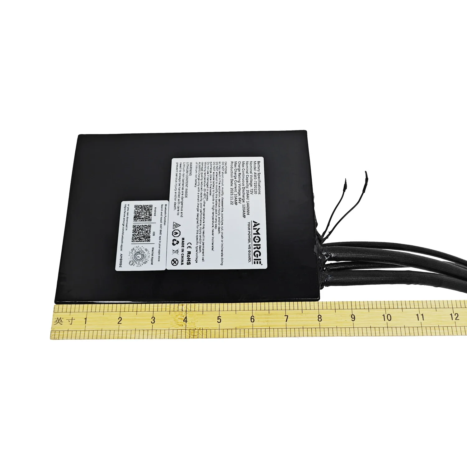 AMORGE 20S5P 72 В 20AH 21AH 25AH 22 5 ah 120AMP175AMP 225AMP литиевая батарея с муравьиной Bluetooth BMS