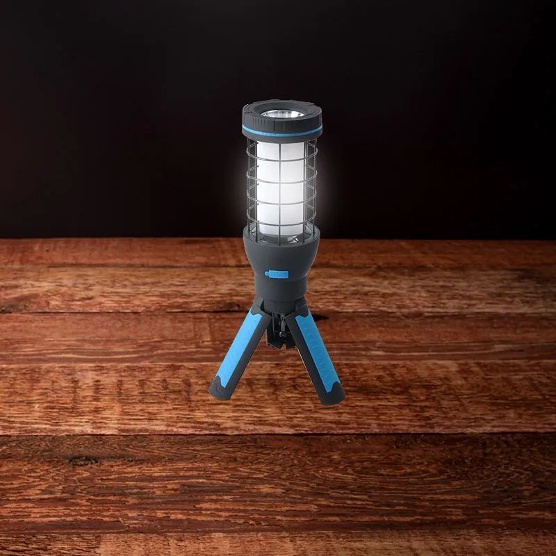 Multi-function new arrival Outdoor Camping rechargeable LED Tripod Work Light Job Site Lighting with hook