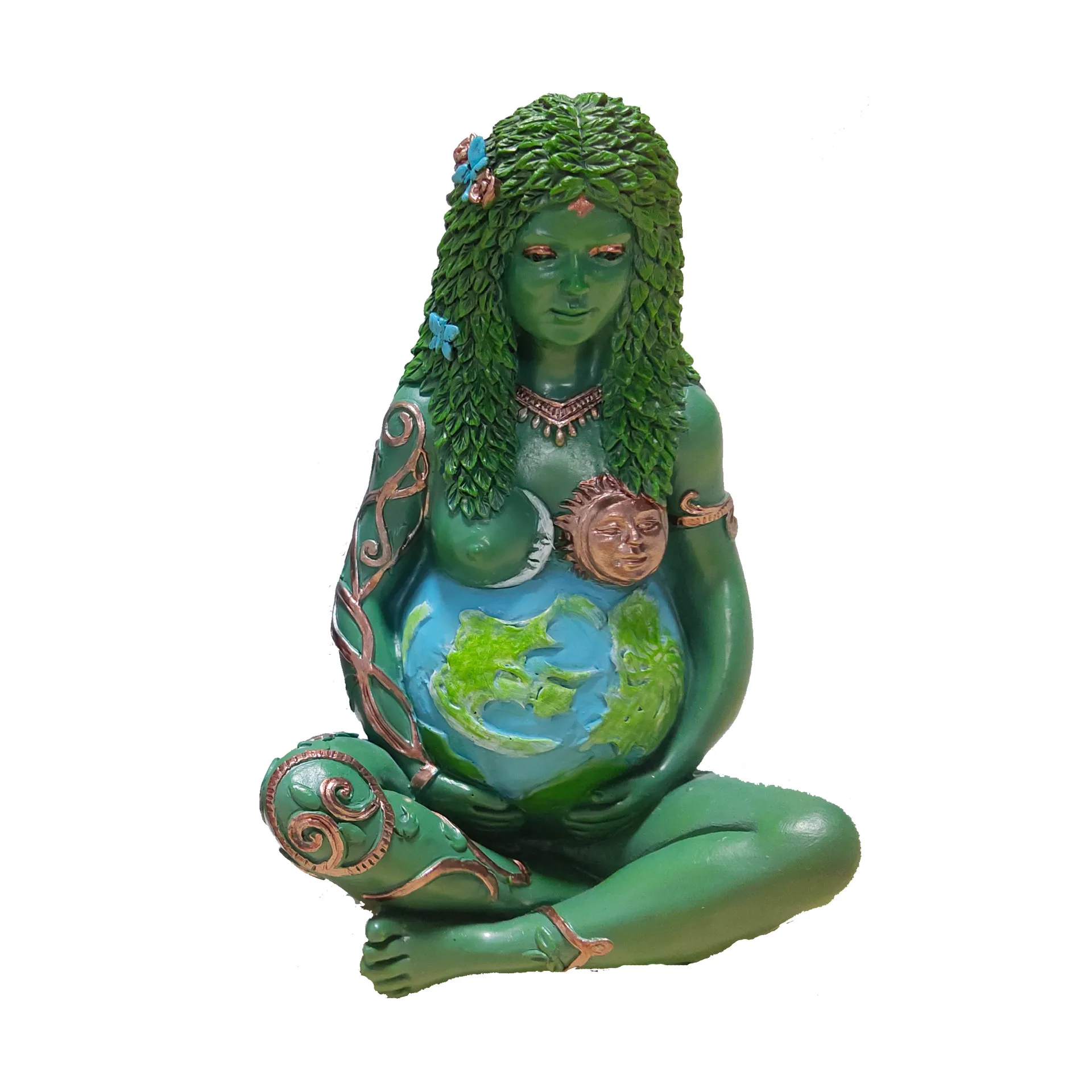 Millennium Gaia Sculpture Statue Gia Earth Mother Resin Crafts Hollow Art Goddess Statue Garden Home Outdoor Decoration
