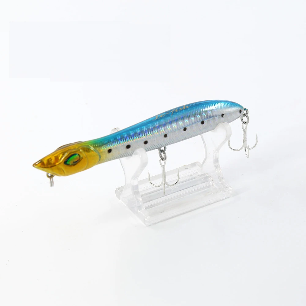 LE02 Fishing Lure Baits surface 105mm 10.5g top water popper snake head wobbler