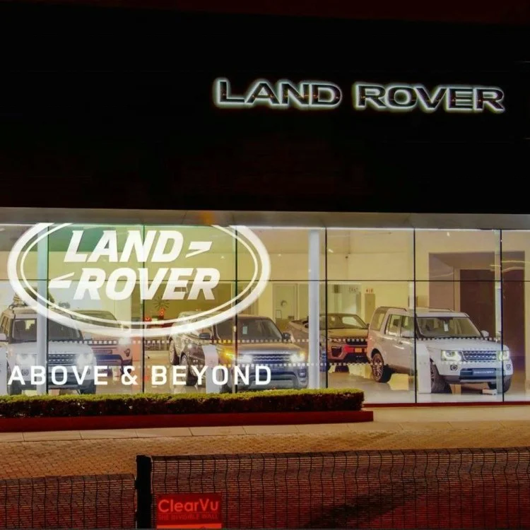 LED holographic transparent high-definition display with strong stability Transparent film screen for office building glass