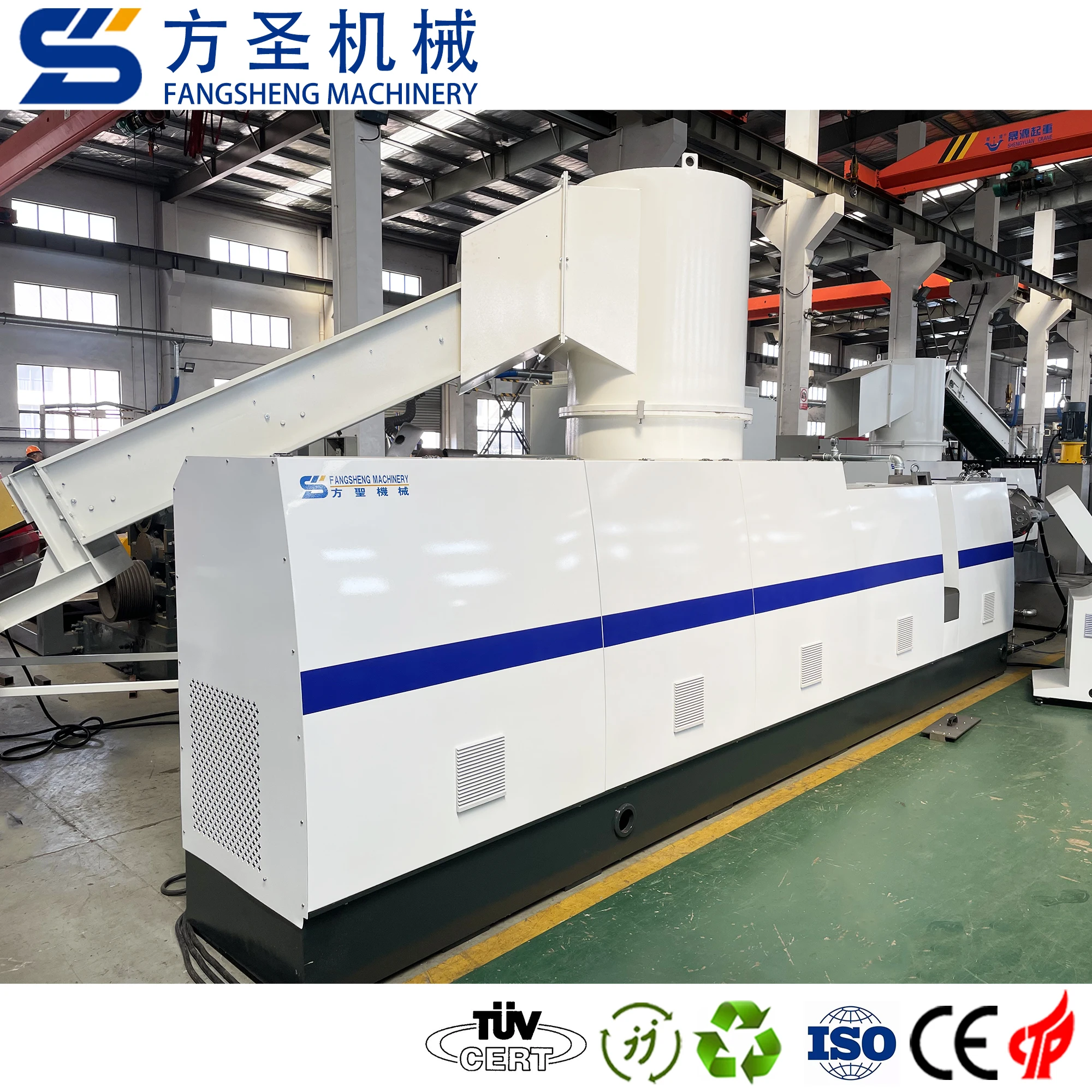 High producing CE approved efficiency waste plastic pp pe film granulator