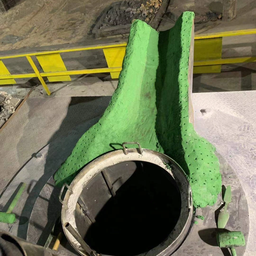 
ALU-PAK 73CR Plastic Repair coating material Refractory for patching Spout and furnace lining of coreless induction furnace stee 