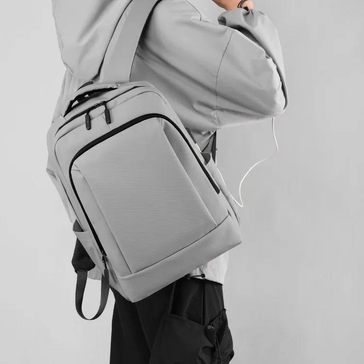 Wholesale 15.6 inch Laptop Storage Men Male Blue Black Gray Multifuncional Pockets Professional Backpack