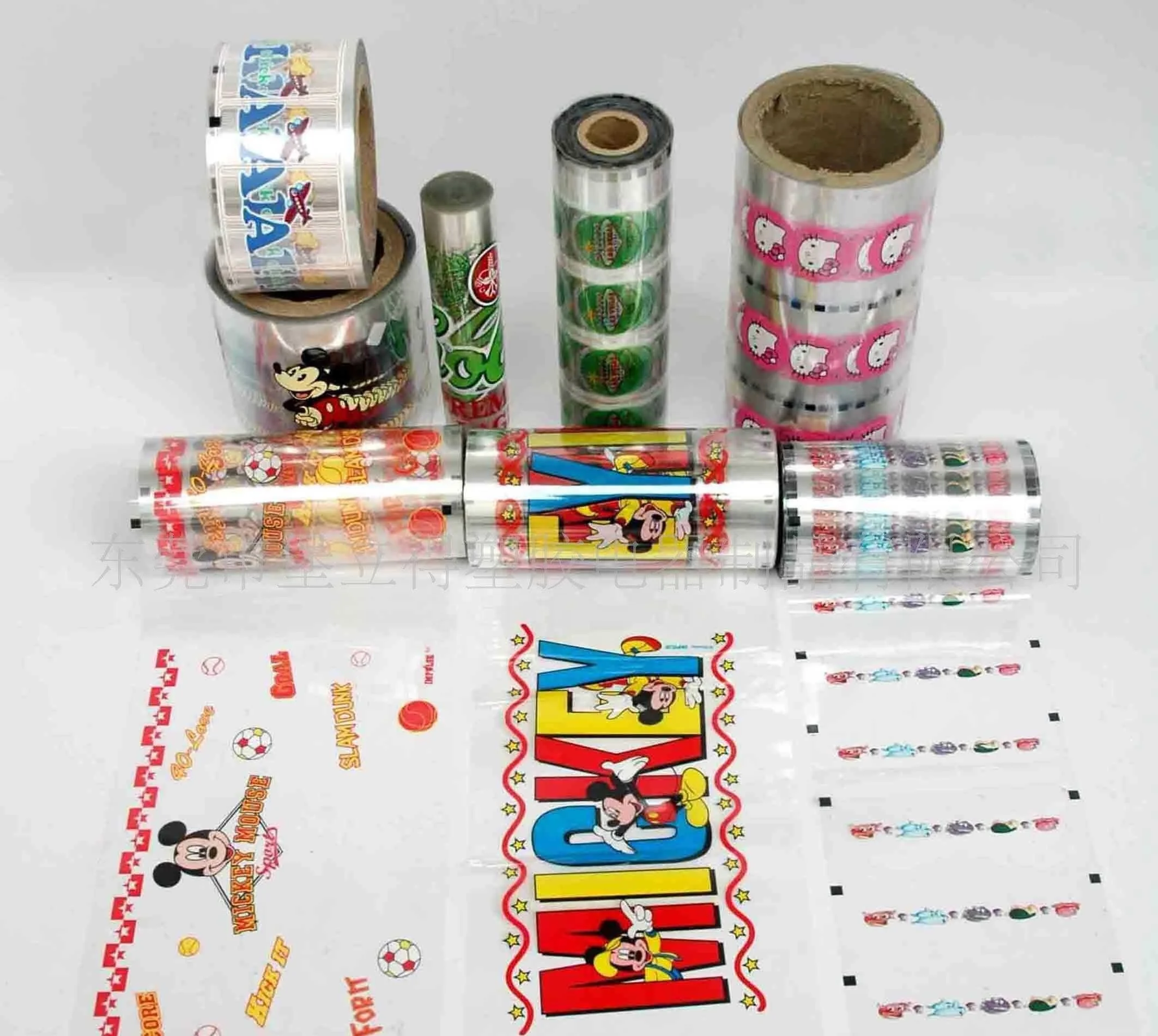 Wholesale Custom Design Print Cartoon pvc label film  for thermal transfer