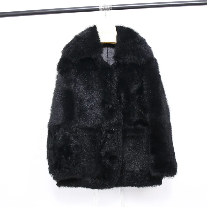 New Design Women Winter Thick Warm Long Sheepskin Shearling Coat Double Face Shearling Leather Coat For Ladies