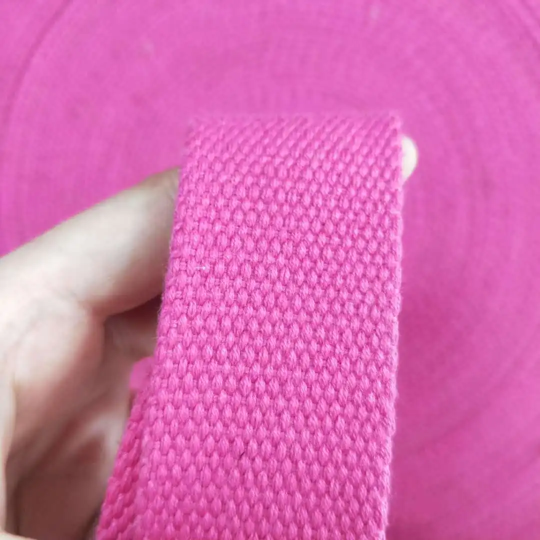 ZONESIN Support customized branded LOGO colors cotton canvas webbing cotton webbing