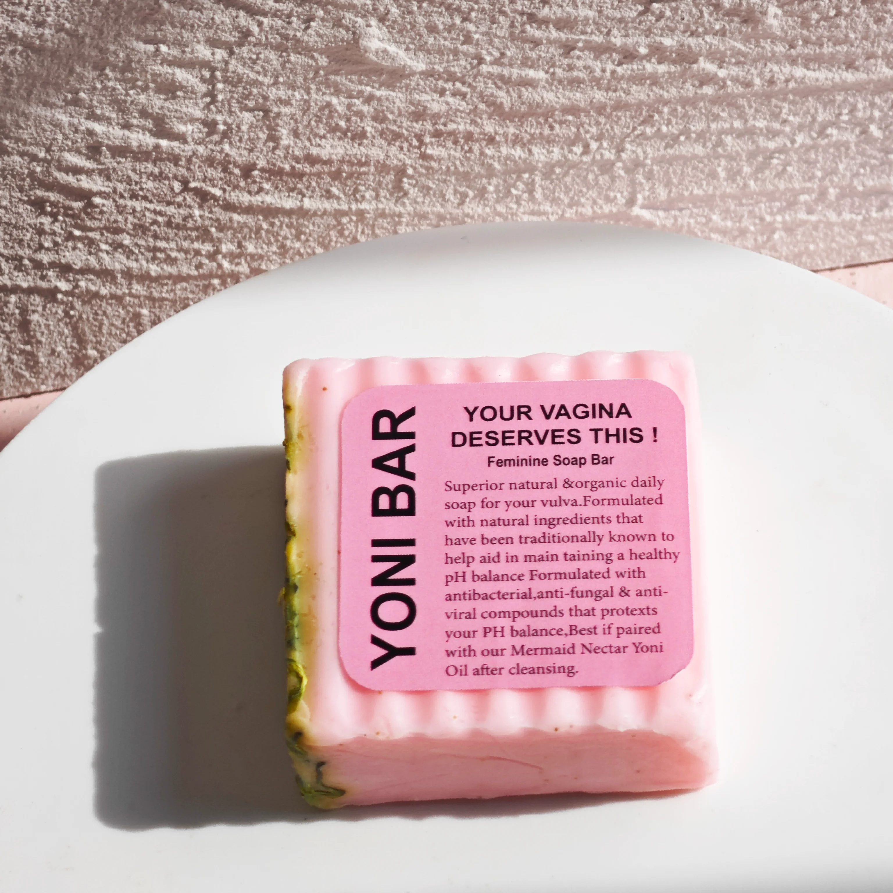 Private Label 100% Natural Organic Handmade Yoni Rose Soap Vaginal PH Balanced Feminine Hygiene Womb Detox