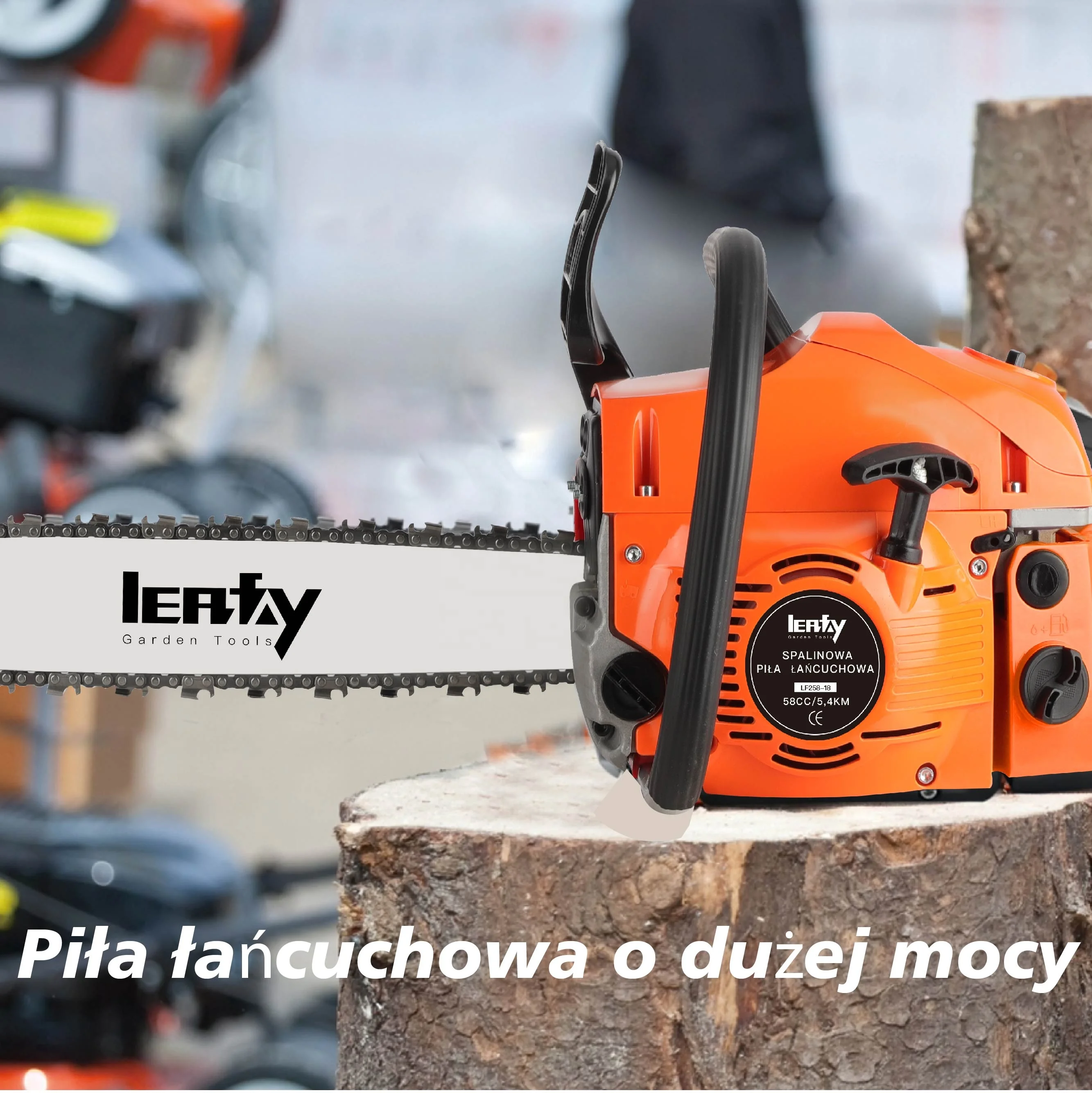 5800 Chainsaw China 58CC Gas Powered Chain Saw 5.4KM Wood Cutting Garden Machine For E-Commerce