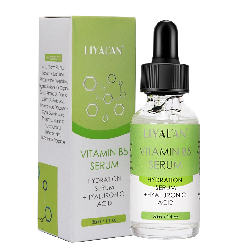 Private Label Hyaluronic Acid Skin Repair Serum Hydrating Oil Control Natural Organic Vitamin B5 Essence