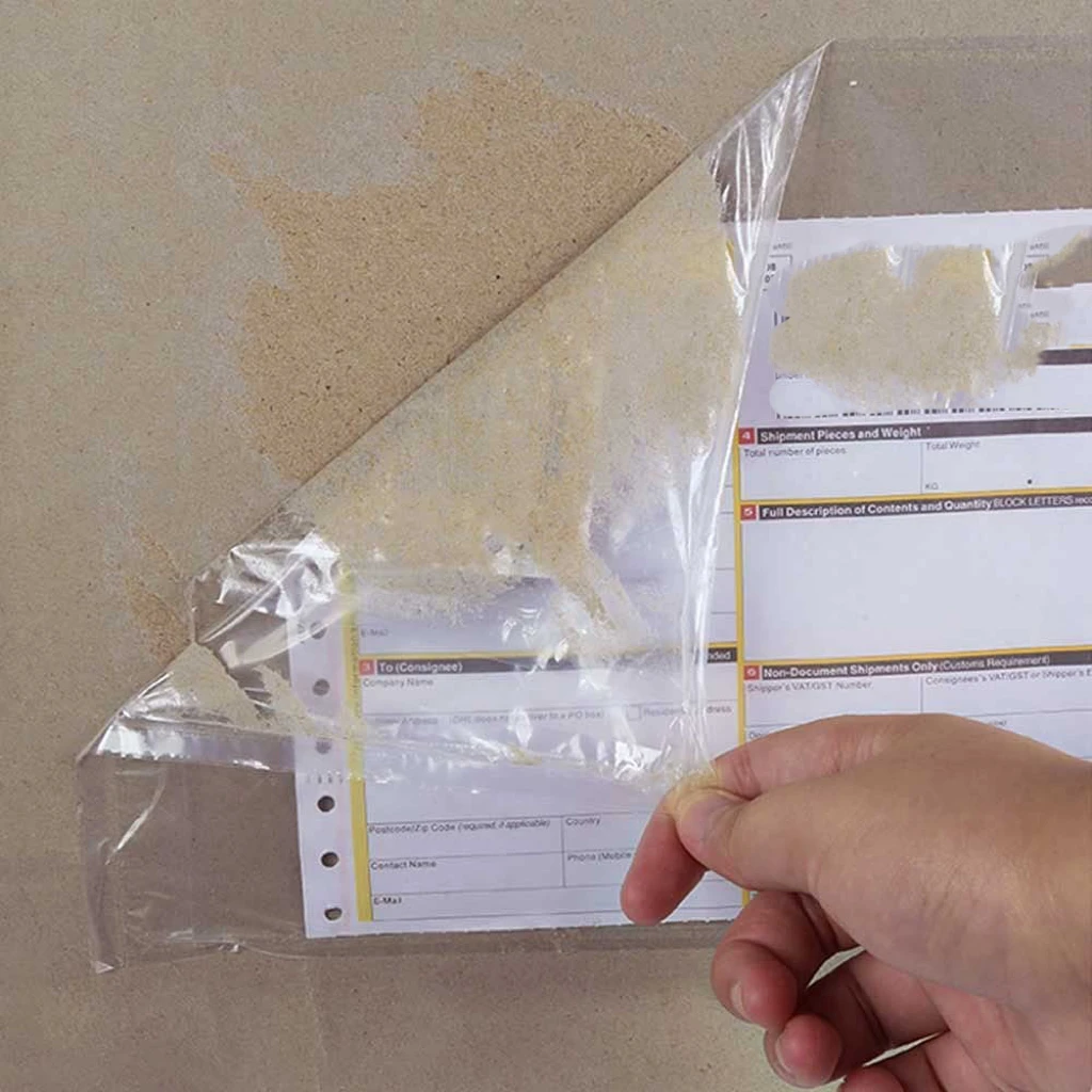 145*255mm Self Seal Adhesive plastic Courier packing list Invoice enclosed envelope shipping label pouch sticker