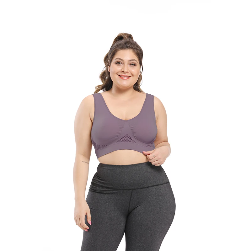 Wholesale XXXXXXL yoga clothing sports bra female shockproof running yoga fitness vest yoga bra