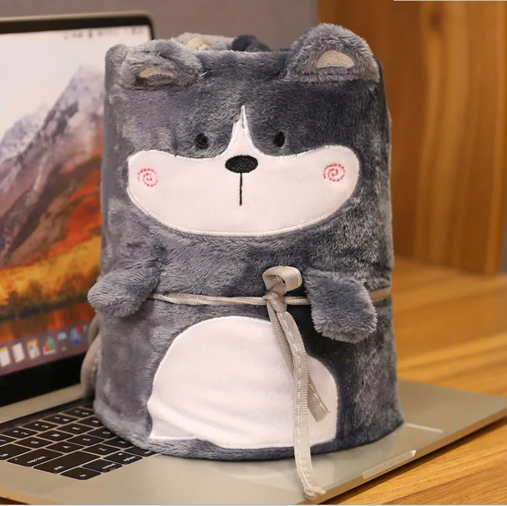 Cartoon Kids Roll Throw 3D Plush Flannel Blanket Baby 100% Fleece Polyester Blanket