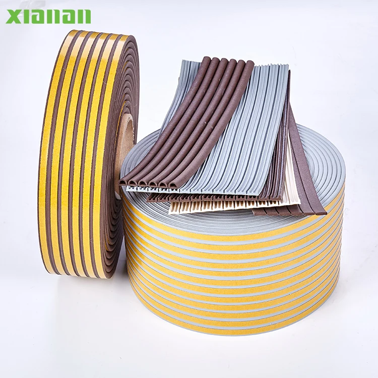 Sound Insulation Epdm  Foam Weather Seal Strip for Car Self-Adhesive Window & Door Rubber Seal Strip