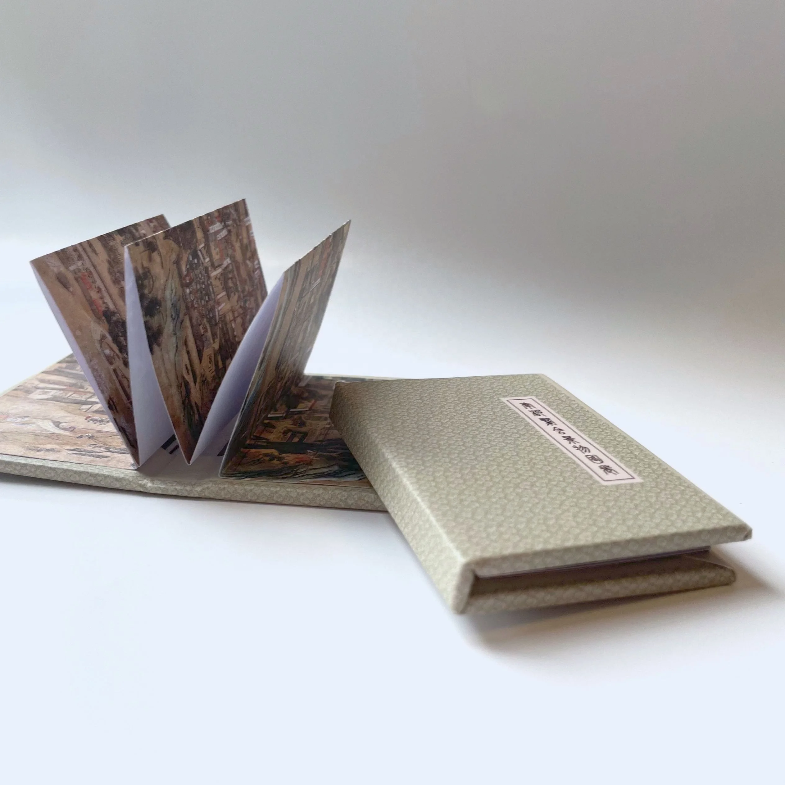 New product magnetic cover magnetic folding paper book fridge magnet ,  add logo magnetic paper folded booklet