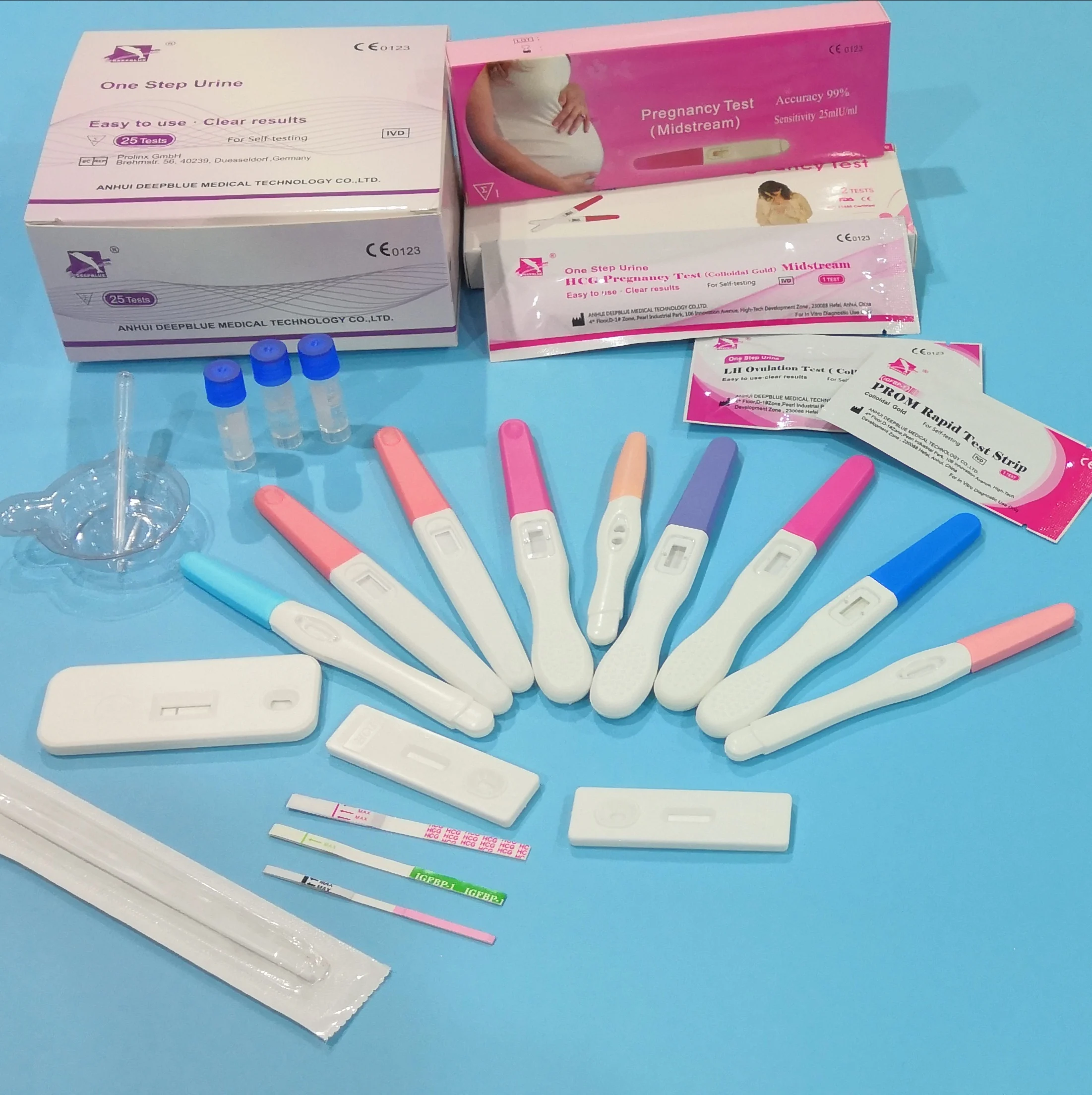 DEEPBLUE Home Use Rapid Diagnostic Ovulation Test Medical Factory LH Ovulation Test With CE