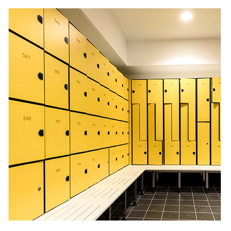 Fumeihua HPL compact Wood Gym school room charging cabinet steel staff locker