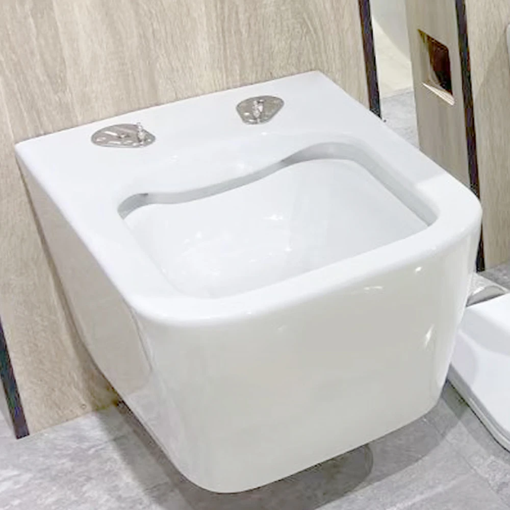 Современная матовая настенная ваза для унитаза гарантия квадратная санитарное биде легкая i-сиденье P-trap унитаз идеальная санитарная