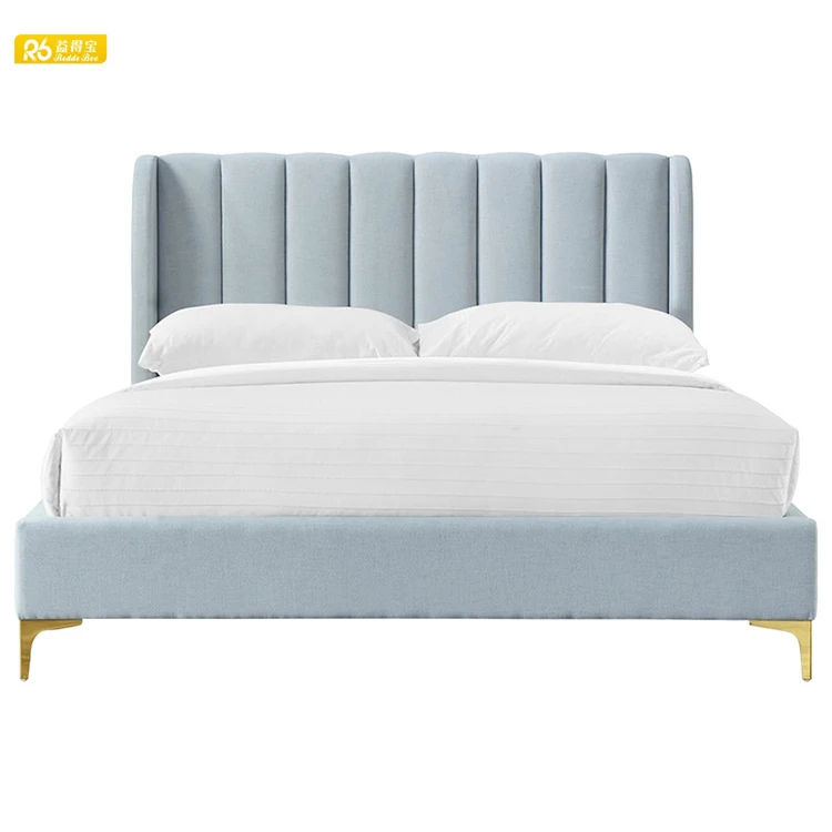 Chinese wooden bed modern with queen bed frame designs