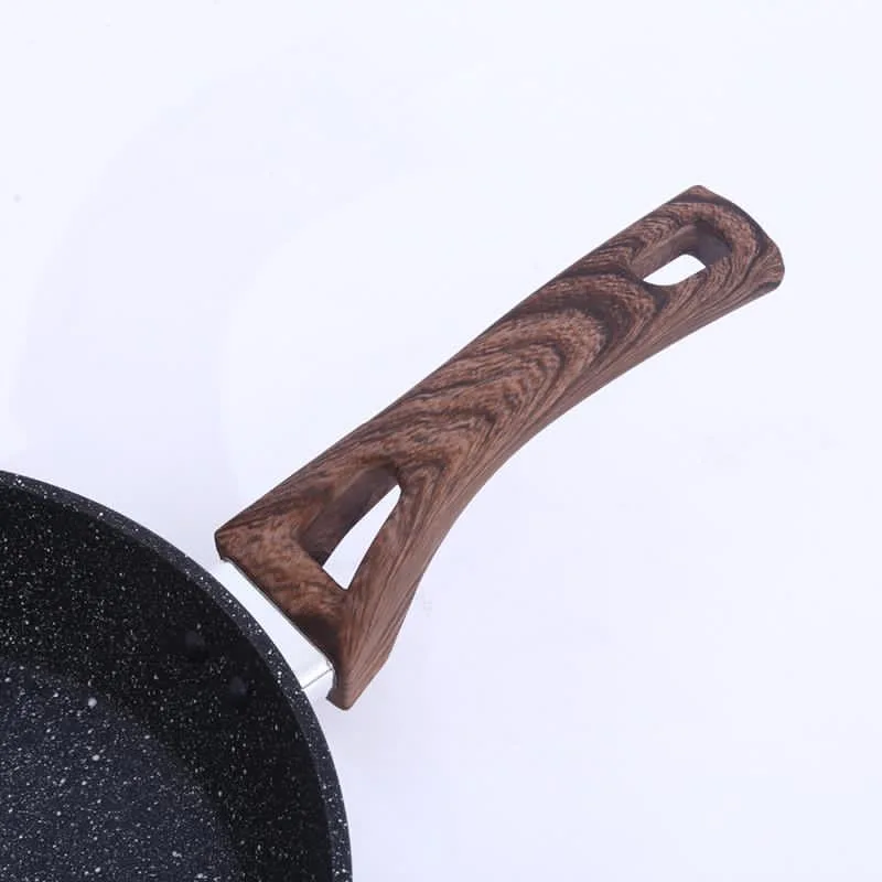 Hot Sale Cook Ware  Nonstick Frying Pan with Glass Cover Cookware Maifan Stone Pot