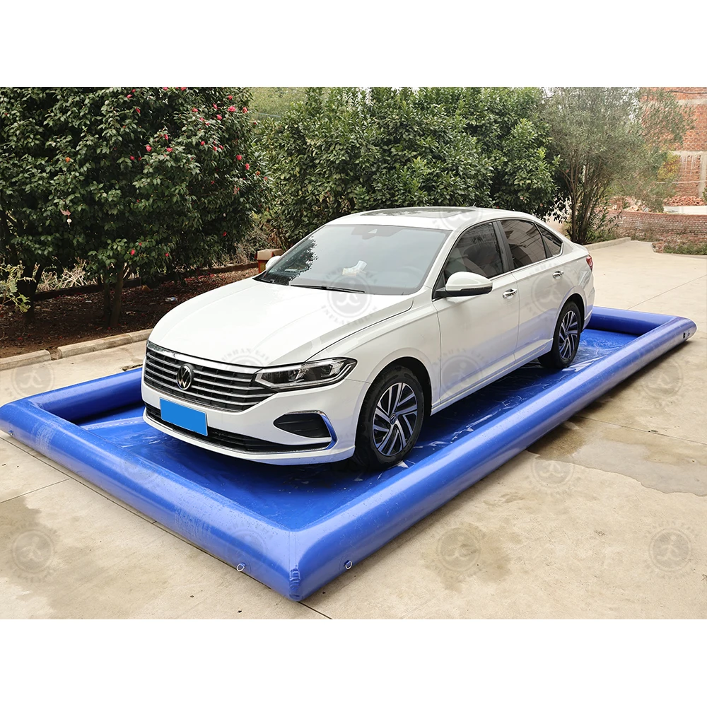 Heavy Duty PVC Containment Mat Waterproof Protection Inflatable Car Wash Mat Garage Floor Mat