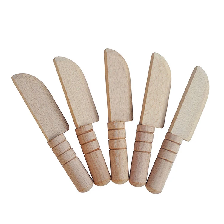 High Quality Promotional Modern Style Practical Durable Wooden Natural Bowie Knife Toy
