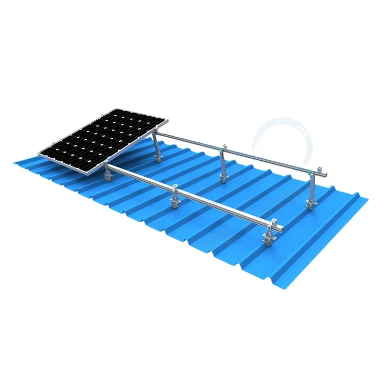 Adjustable mounting system for solar panels metal roof