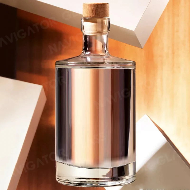 Chinese Manufacturer Glass Bottles For Spirit Beverages Frosted For Gin Vodka Tequila Whisky Brandy