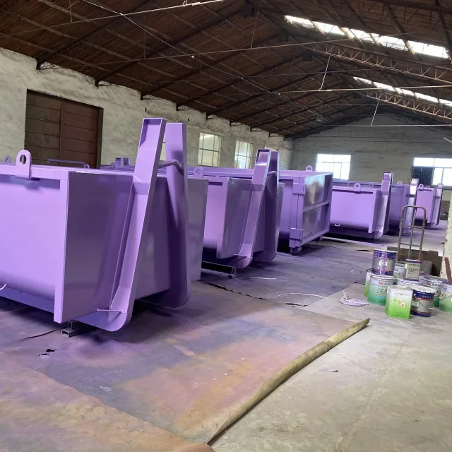 12m recycling roll on roll off hook lift bin scrap container for sale