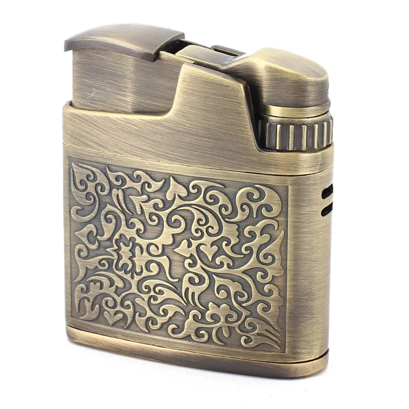 Wholesale Jobon Brand Single Flame Cigarette Lighter CUSTOM LOGO heating coil windproof portable metal cigar jet lighters