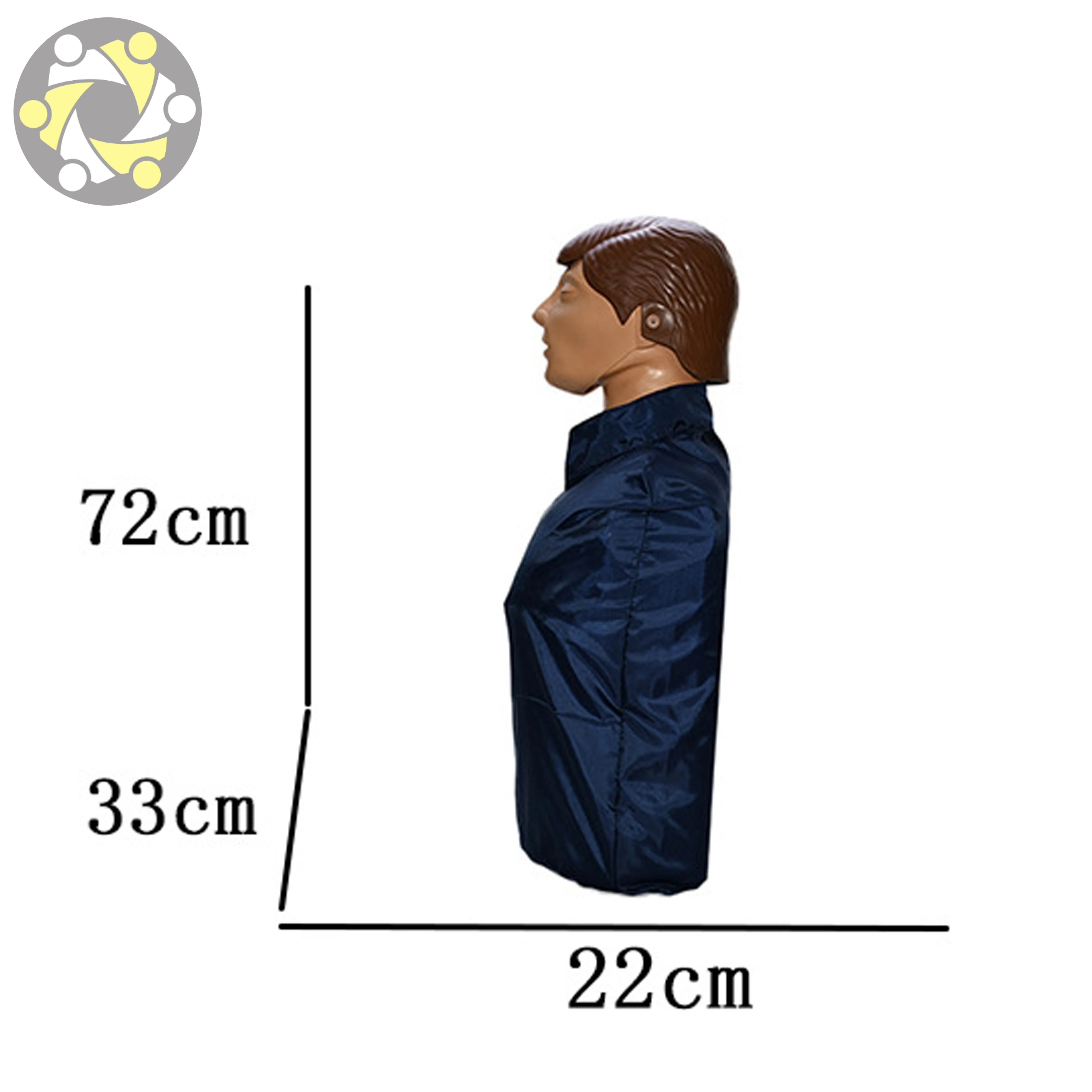 Medical Science Factory Price Half Body CPR Training Manikin Model CPR Training Combination Simulator Plastic First Aid Manikin