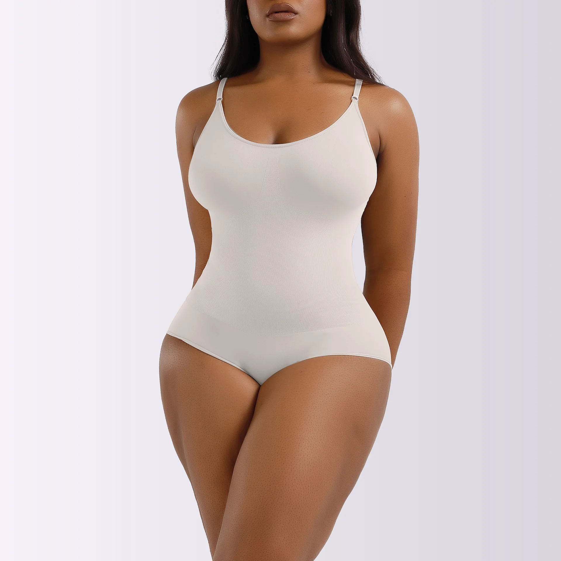 Wholesale Plus Size Sculpting Tong body Shaper Women Tummy Control Spandex Polyester Seamless Tank top Butt Lifter Shapewear