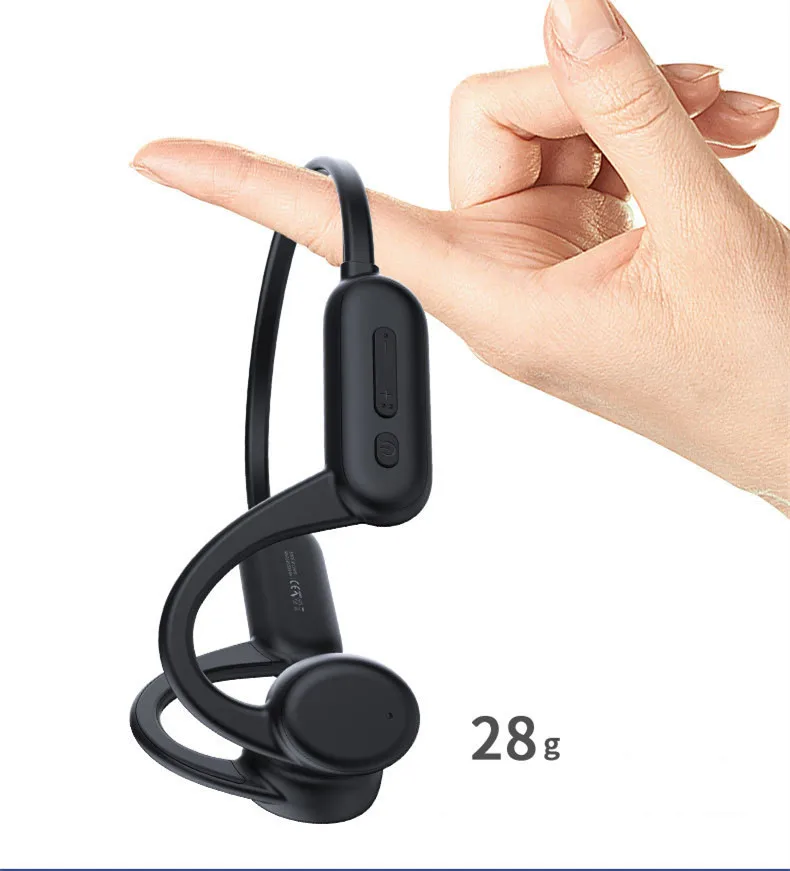 New IPX8 Bone conduction Headset Waterproof 8G Storage MP3 Player Swimming Earbud True Wireless  Earphone Magnetic charging