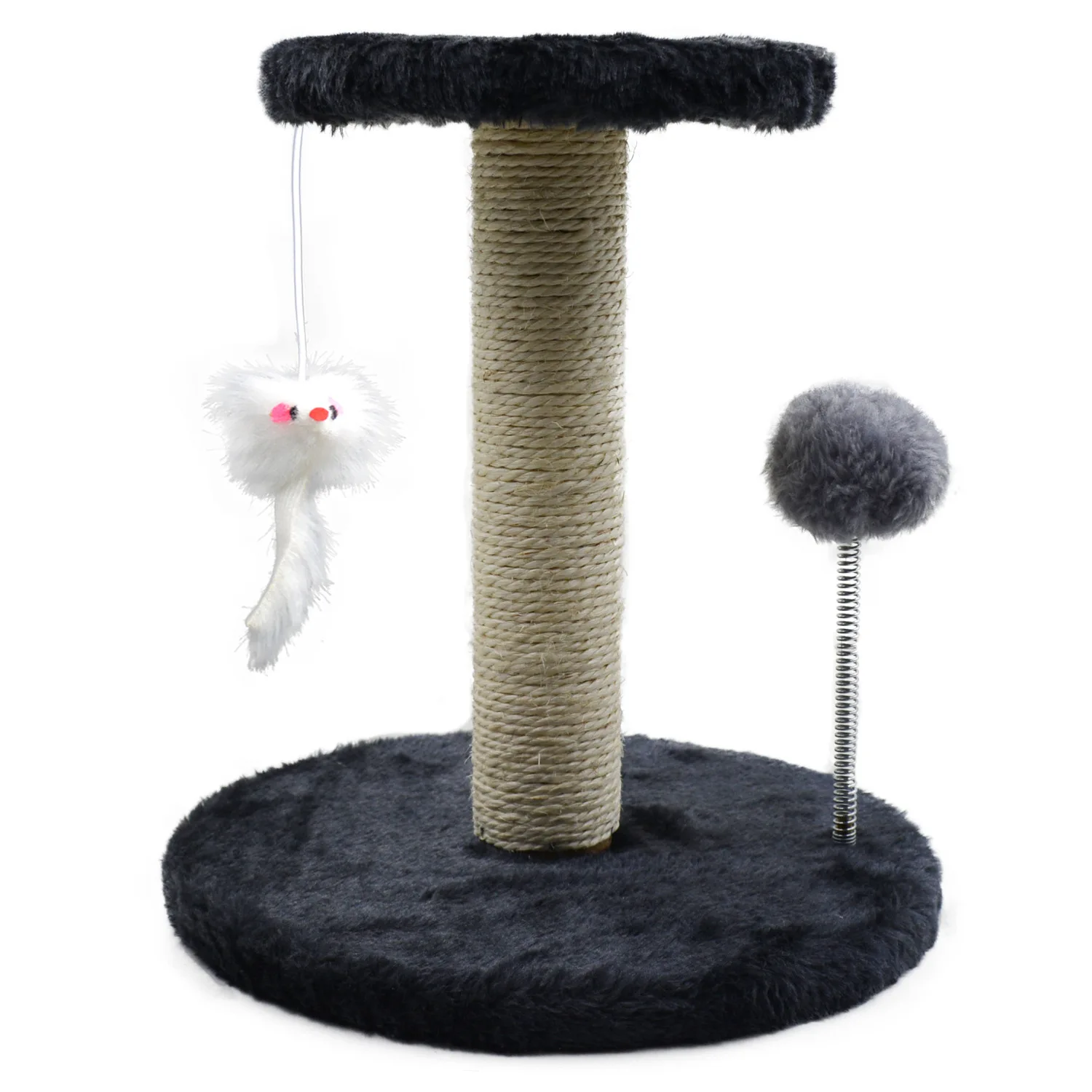 Manufacturer Durable Cat Shelf Plush Cat Tree Tower Interactive Cat Climbing Frame With Ball And Mouse