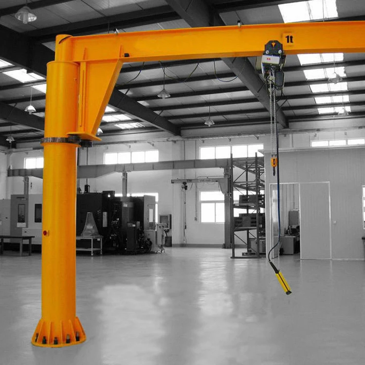 5 Ton Cantilever Crane Column Rotating Electric Hoist Lifting Mechanism 360 Degree Jib Crane