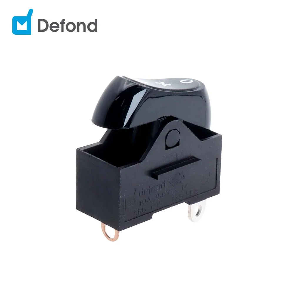 Defond ARG-1215B-P-JKS34-85R SPDT 3 position hair dryer switch 10A 250 T85 5e4 15a 125vac 7.5a 250vac 3 way rocker switches