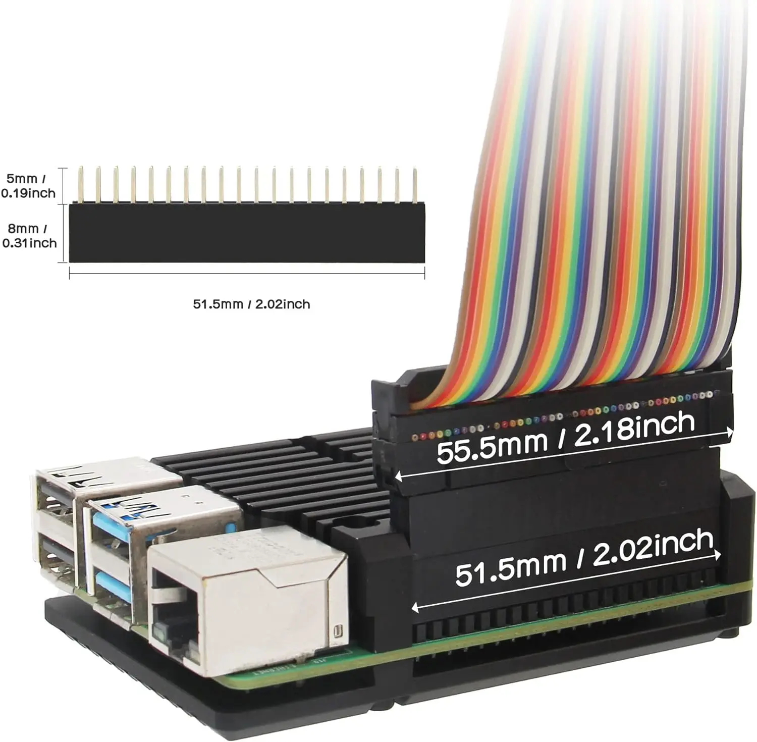 Aluminum Alloy Raspberry Pi 4  Case Pi 4 Computer Model B Housing Passive Cooling Case Compatible with Raspberry Pi  4BB