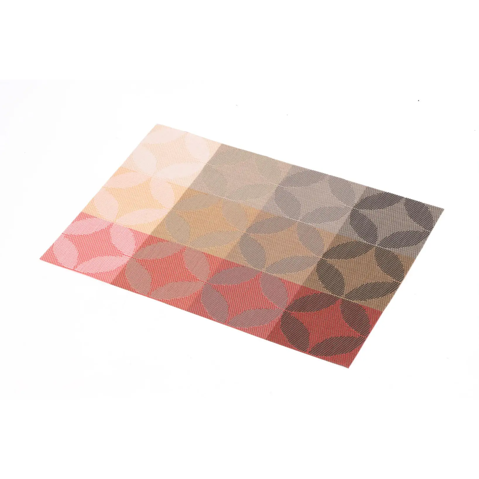 High quality pvc woven waterproof color restaurant placemat design decorative non-slip placemat