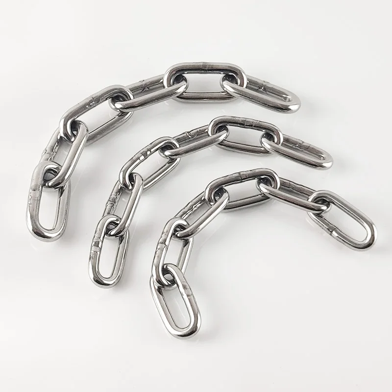 High Polished Stainless Steel DIN 766 Short Link Chain
