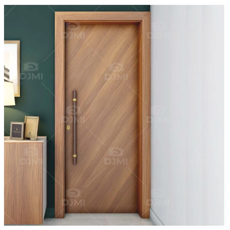 Djmi factory wholesale home sound and waterproof room doors wooden composite interior wooden slab doors for house
