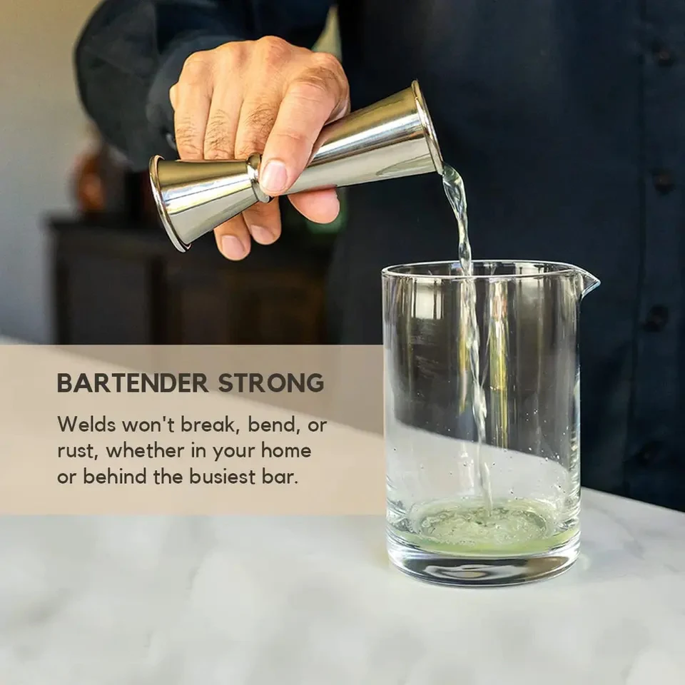 Japanese Jigger Steel Measuring Tool Cocktail Jigger for Bartenders