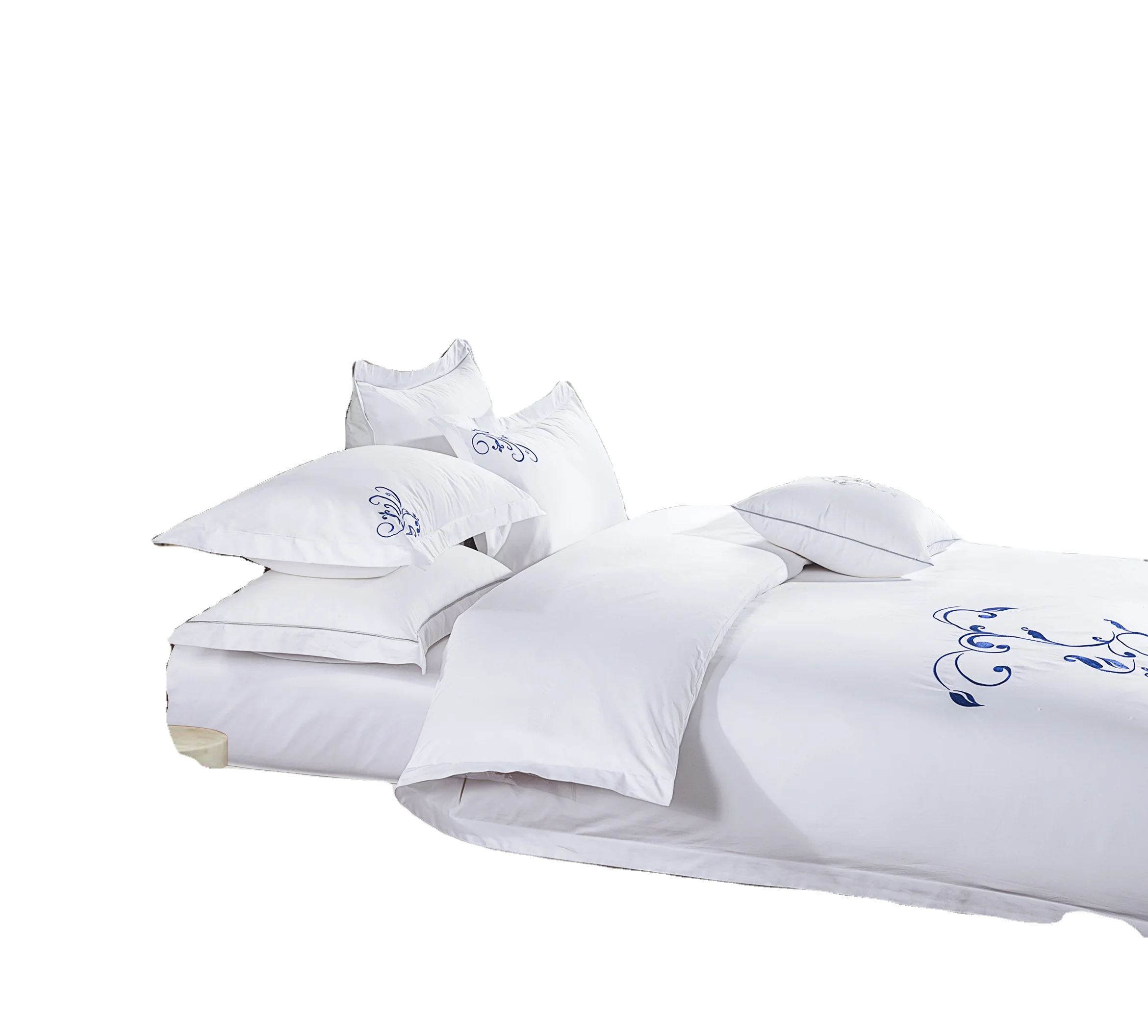 Percale Special Design Embroider Luxury Hotel Textile 5 star hotel Bedding Sheet