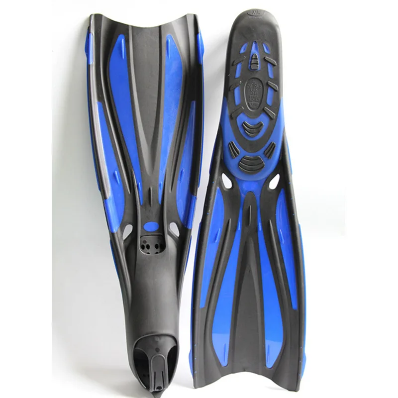 Adult Lightweight TPR Rubber Full Foot Swimming Snorkeling Diving Fins Yellow Red White XXL