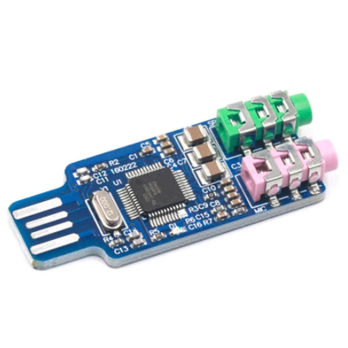 USB-звуковая карта без привода компьютерная звуковая ноутбука модуль звуковой карты CM108