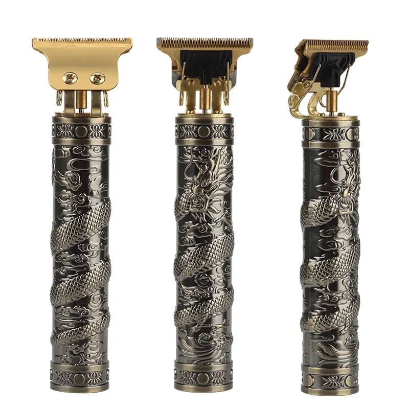 Best Price USB Cordless Hair Cut Machine Plastic Vintage Dragon T9 Electric Hair Clipper Trimmer