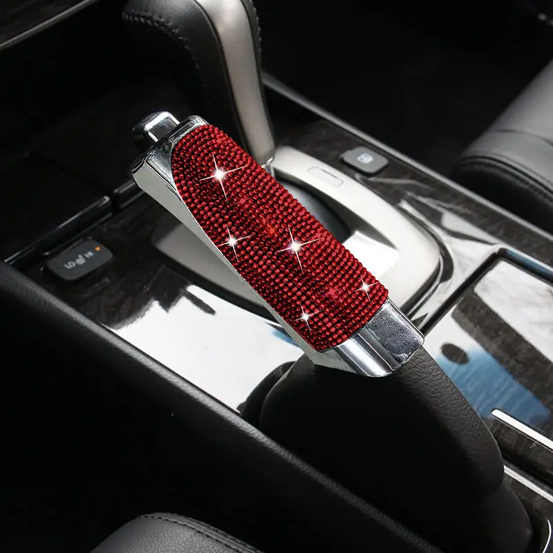 Best Selling Car Interior Accessories Universal Decoration Bling Handbrake Cover Gear Protective Cover