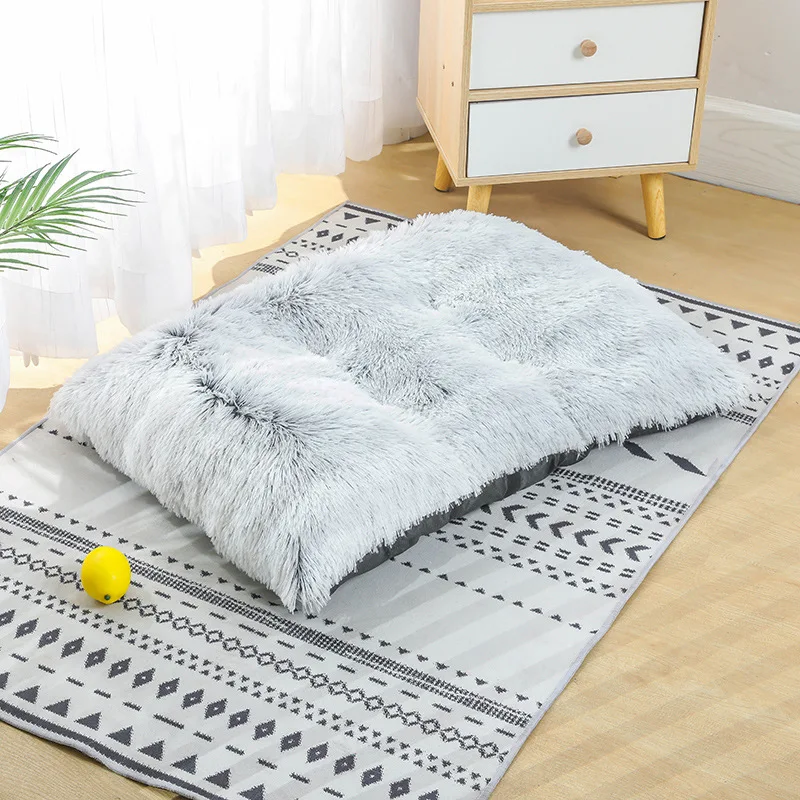 Long plush winter warm sleep pet mat dog bed comfortable pet mat dog mat cat kennel dog kennel pet supplies